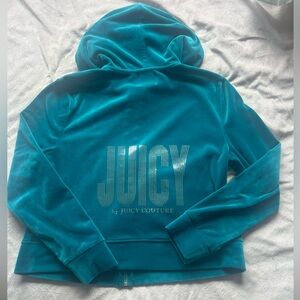 Y2K Juicy Couture velvet zip up, size large, like new